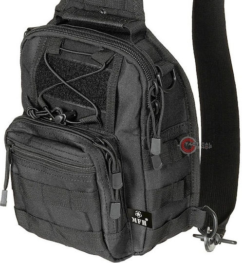 MFH Tactical Shoulder Molle Military Pouch Chest made of Polyester Black 7lt