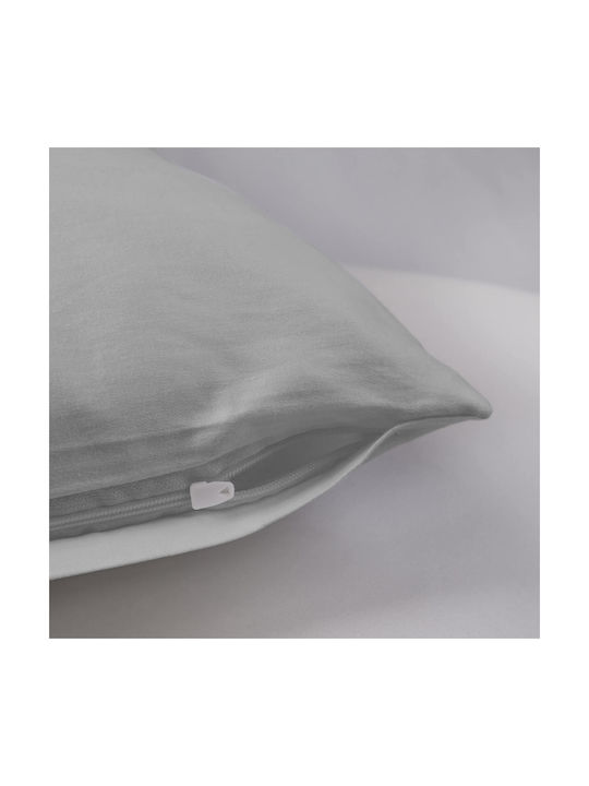 Darymex Μαξιλαροθήκη Gray 50x70εκ.