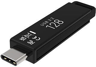 PNY 128GB USB 2.0 Стик с връзка USB-C Черен