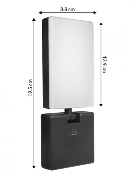 Maclean Energy Επιτοίχιο Εξωτερικό Φωτιστικό LED IP65 10W με Φυσικό Λευκό Φως