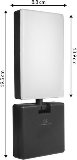 Maclean Energy Επιτοίχιο Εξωτερικό Φωτιστικό LED IP65 10W με Φυσικό Λευκό Φως