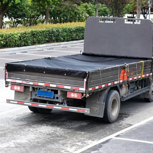 Vevor Κάλυμμα Δίχτυ Απορριμματοφόρου 5 X 14 Ft Βαρέως Τύπου Μαύρο Pvc Ορειχάλκινα Τρουκς Kcpvc5x1418ozkbikv0