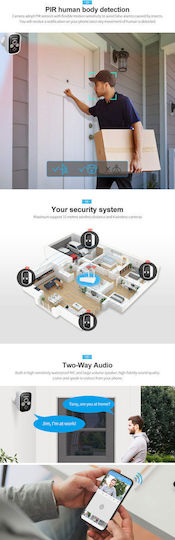 Sricam Sistem de Supraveghere 2 Camere Camere Wireless Camere IP 3MP cu Hub de Control
