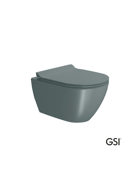 GSI Λεκάνη Κρεμαστή με Slim Κάλυμμα Soft Close Πράσινη GSI Λεκάνη Κρεμαστή με Slim Κάλυμμα Soft Close Πράσινη