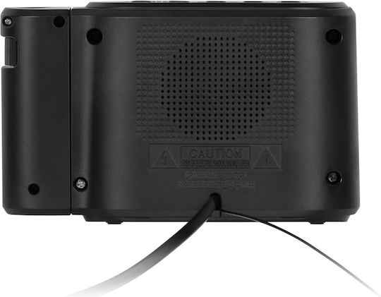Blaupunkt Tischuhr Digital mit Wecker & Tischradio Schwarz