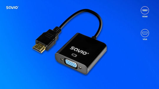 Savio HDMI Male to VGA Female Converter