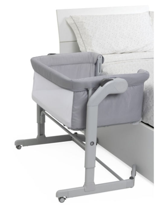 Chicco Cradle Next2me Magic Evo with Mattress and Wheels Gray