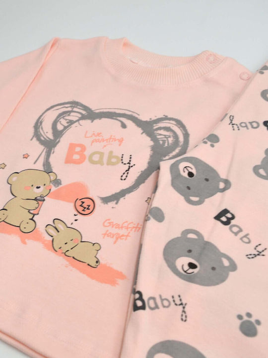 Extan Bebe Kids' Pajamas Winter Salmon