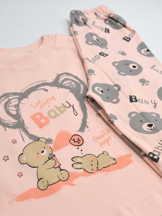 Extan Bebe Kids' Pajamas Winter Salmon