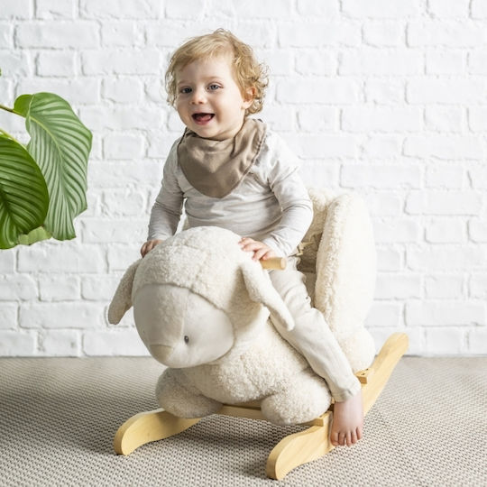 Nattou Teddy Schaukelspielzeug Lamm für 18++ Monate Beige
