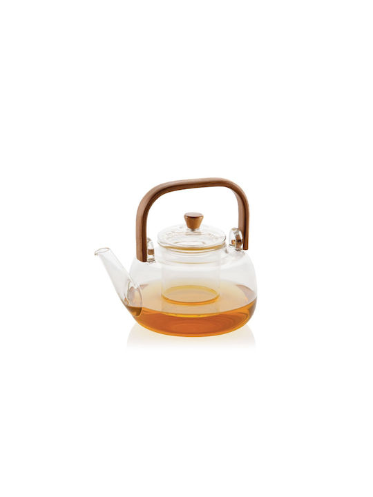 Andrea House Τσαγιέρα Γυάλινη Διάφανη 1000ml