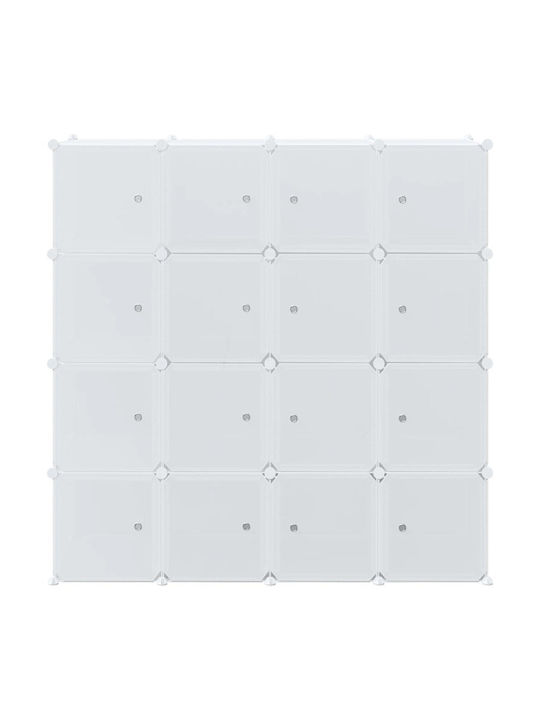 Triple Door Wardrobe White 145.5x46.5x144cm