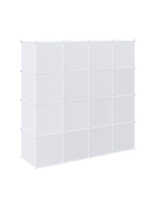 Triple Door Wardrobe White 145.5x46.5x144cm