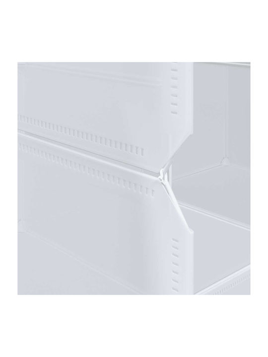 Triple Door Wardrobe White 145.5x46.5x144cm