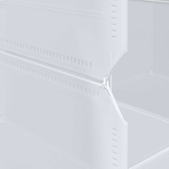 Ușă triplă Dulap de Haine Alb 145.5x46.5x144cm