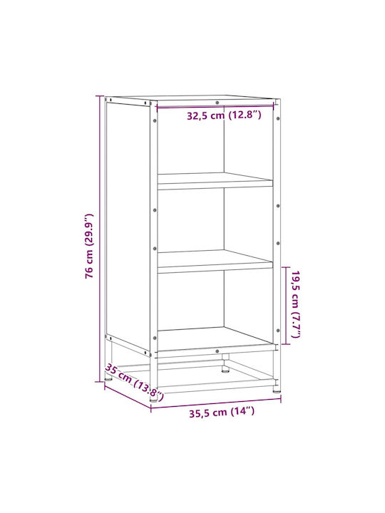 Βιβλιοθήκη Μπεζ 35.5x35x76εκ.