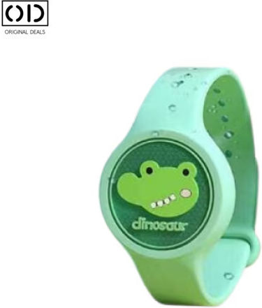 Round Εντομοαπωθητικό Βραχιόλι για Παιδιά Green Crocodile