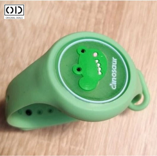 Round Εντομοαπωθητικό Βραχιόλι για Παιδιά Green Crocodile