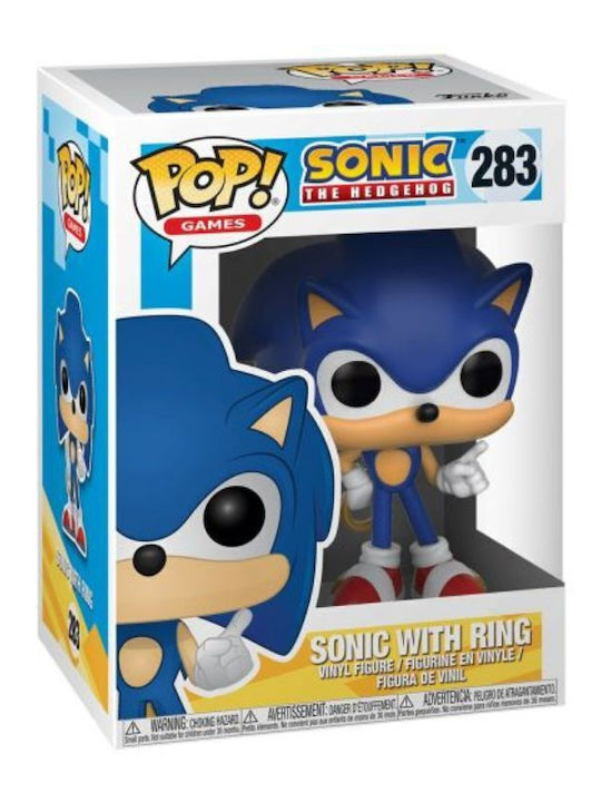 Funko Pop! Games: Sonic The Hedgehog With Ring 283 Funko Pop! Games: Sonic The Hedgehog With Ring 283