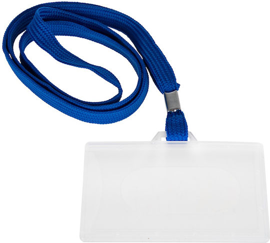 Blue Lanyard Badge 92 X 59 Mm Geko G79970