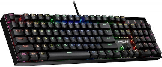 Defender Mirax GK-352 Gaming Μηχανικό Πληκτρολόγιο με Outemu Blue διακόπτες και RGB φωτισμό (Αγγλικό US)
