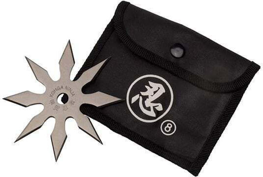 Throwing Star 8 Points Stainless Steel 10 Cm Silver
