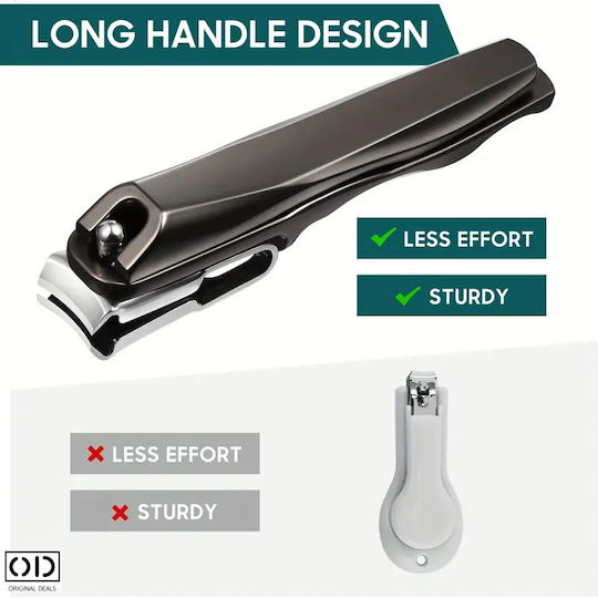 Cleste Profesional pentru Pedichiură Unghii Cap de Tăiere Rotativ 360 de Grade Material Premium Design Manevrabilitate Ușor de Folosit Dimensiune 9.5 X 1.3 Cm Negru Oferte Originale