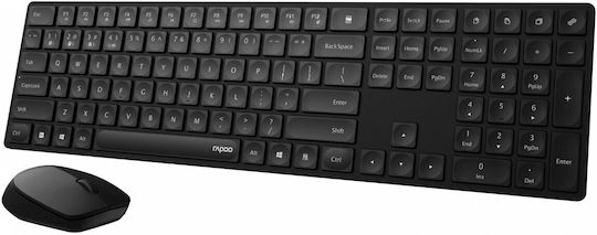 Rapoo 8020m Fără fir Set tastatură și mouse Engleză US