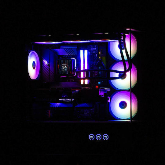 Zalman P50 DS Gaming Midi Tower Κουτί Υπολογιστή με Πλαϊνό Παράθυρο Μαύρο
