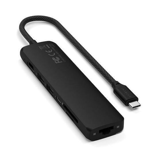 Satechi USB-C Docking Station with HDMI 4K PD Ethernet Black (ST-P7SK)