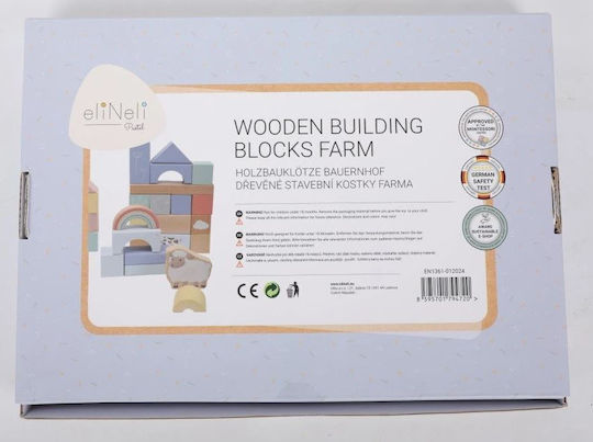 Eli Neli Educational Blocks made of Wood 70pcs