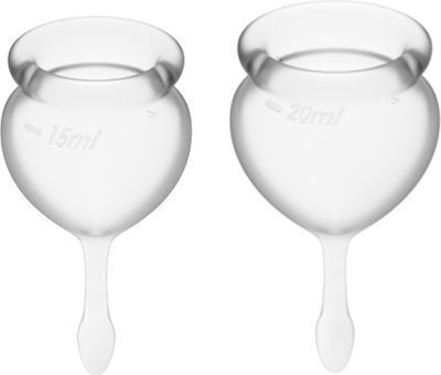 Satisfyer Feel Good Κύπελλα Περιόδου Clear 2τμχ