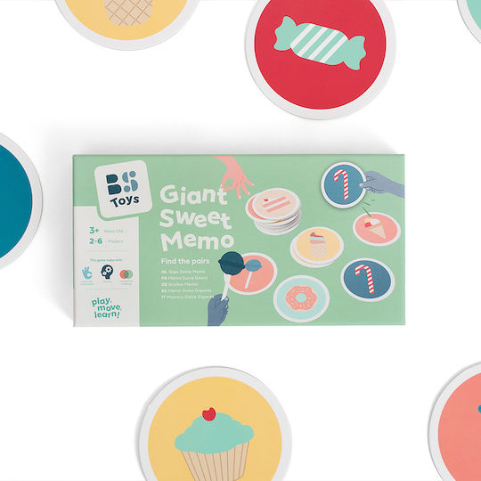 Board Game Giant Sweet Memo for 2-6 Players 3+ Years Old (EN) BS Toys