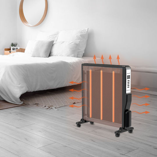 Rohnson Konvektorheizung Boden 2500W Mica mit elektronischem Thermostat und WiFi 64.5x66cm Gray