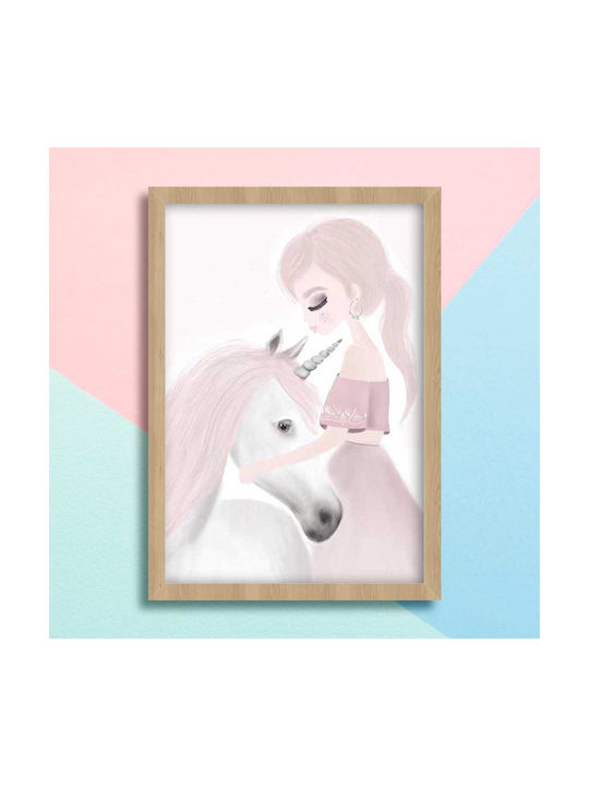 Παιδικό Κάδρο Unicorn 30x40εκ.