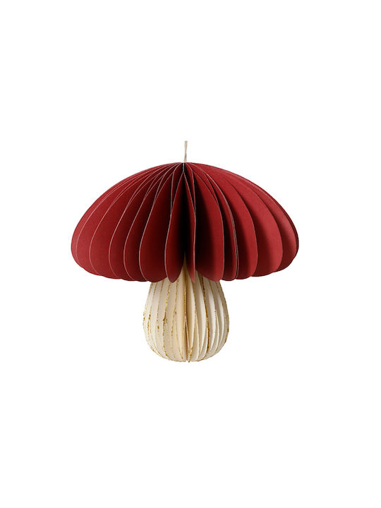 Pilz Weihnachtsbaumschmuck Papier 20x20cm