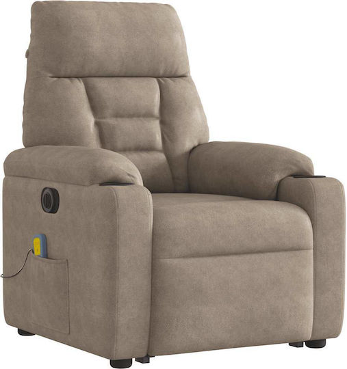 Фотьойл Relax Масаж С поставка за крака Taupe 72x90x99см