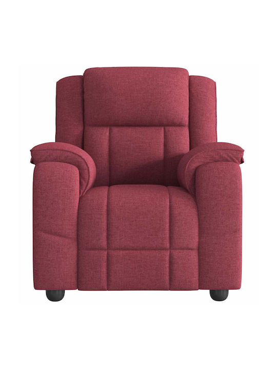 Relaxsessel mit Fußhocker Bordeaux 96x99x102cm