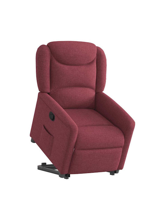 Relaxsessel mit Fußhocker Bordeaux 78x95x100cm