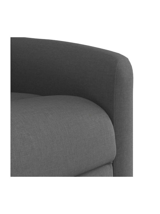 Relax Armchair Massage with Footstool Dark Grey 78x95x100cm