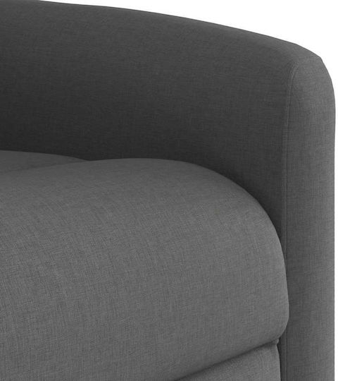 Fotoliu Relax Masaj cu Puf Gri închis 78x95x100cm