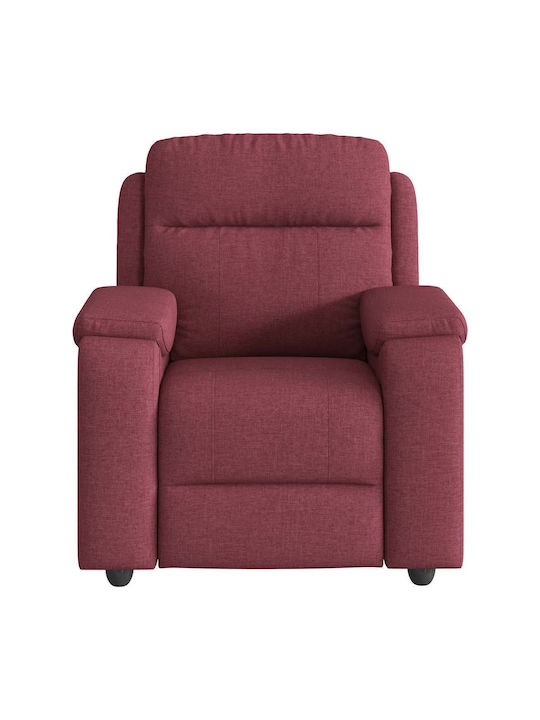 Relax Armchair Massage with Footstool Bordeaux 96x99x102cm