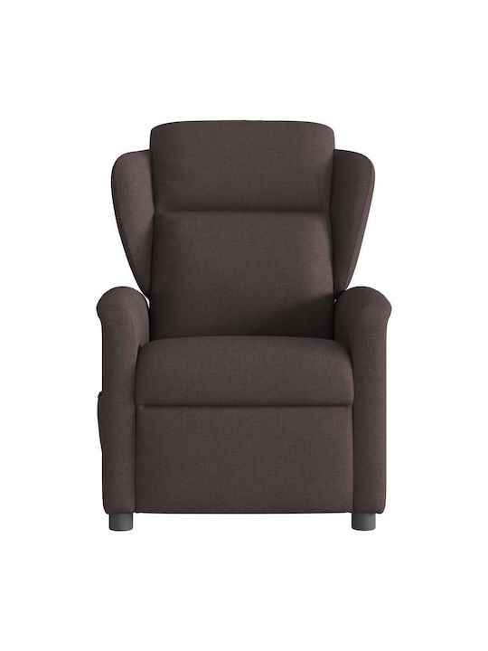 Πολυθρόνα Relax Massage με Υποπόδιο Σκούρο Καφέ 78x95x100cm
