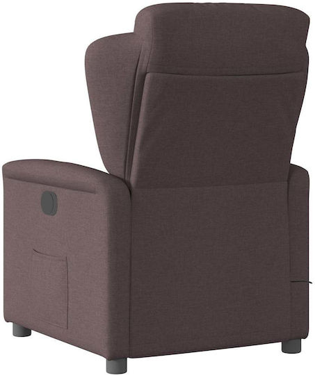 Relaxsessel Friseurwaschbecken mit Fußhocker Dark Brown 78x95x100cm