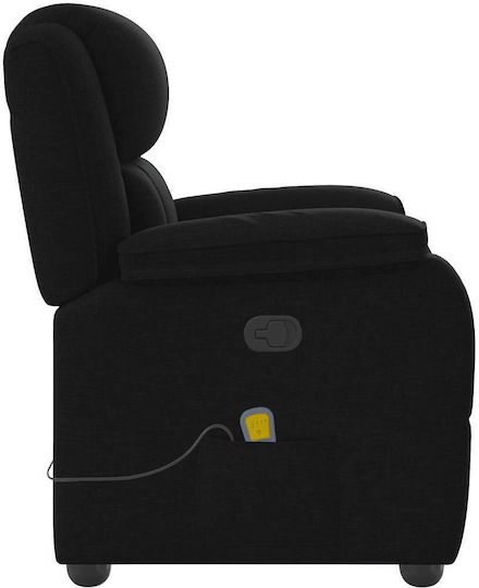 Relaxsessel Friseurwaschbecken mit Fußhocker Black 96x99x102cm
