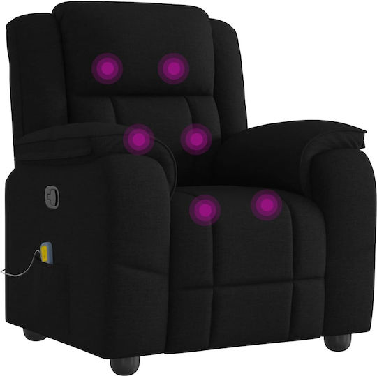 Relaxsessel Friseurwaschbecken mit Fußhocker Black 96x99x102cm