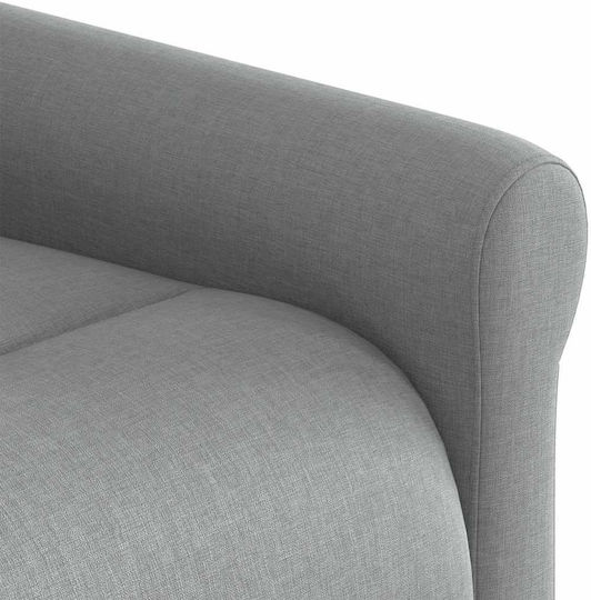 Fotoliu Relax Masaj cu Puf Gri deschis 73x91.5x102.5cm