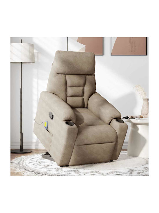 Фотьойл Relax Масаж С поставка за крака Taupe 72x90x99см