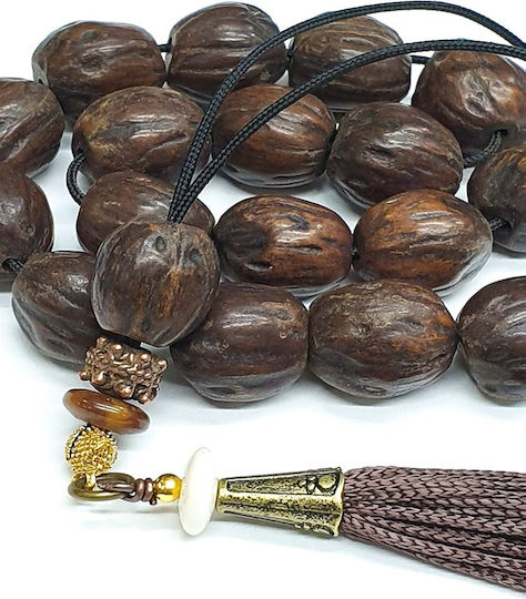 Roloi Komboloi Nutmeg Worry Beads Brown 33cm