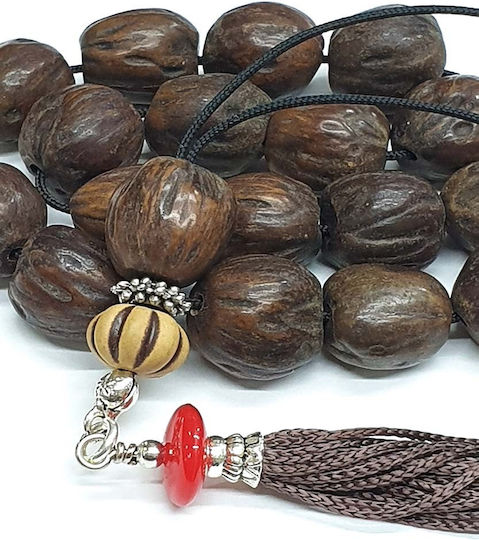 Roloi Komboloi Nutmeg Worry Beads Brown 32cm